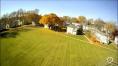 Aerial view of homes and yards at Kramer Homes